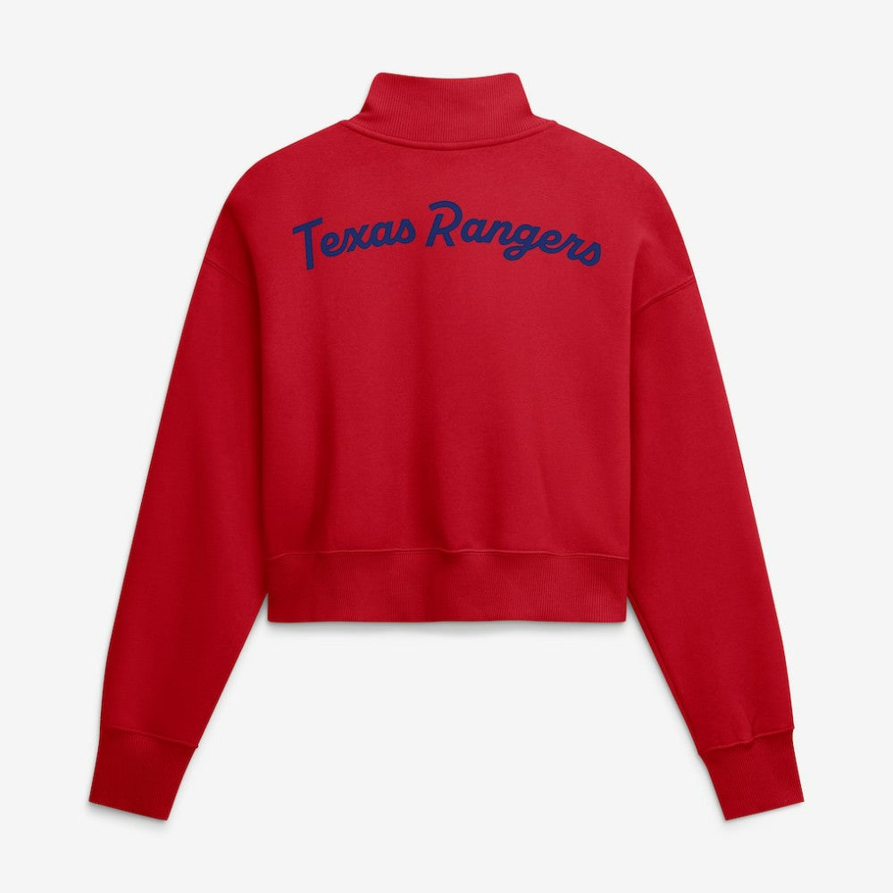 Red Texas Rangers Nike Women's Primetime Phoenix Fleece Half-Zip Sweatshirt