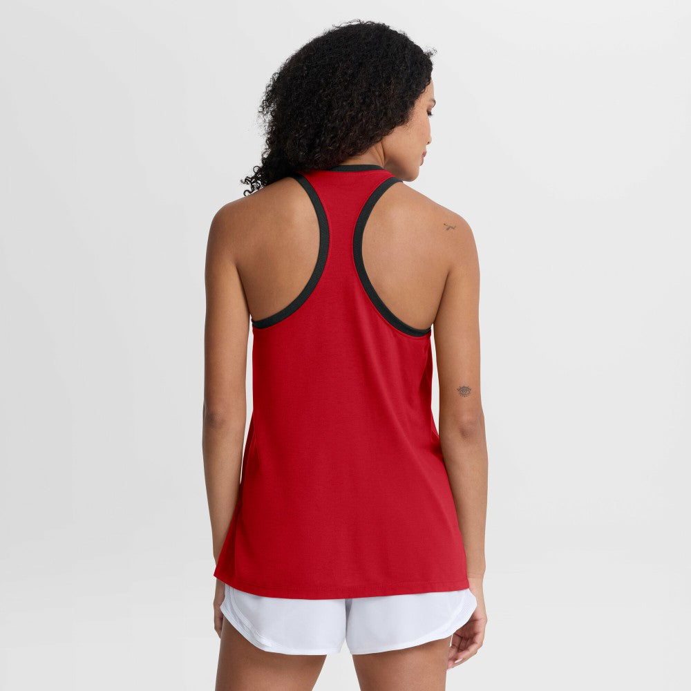Red Cincinnati Reds Nike Women's Tri-Blend Dri-FIT Racerback Tank Top