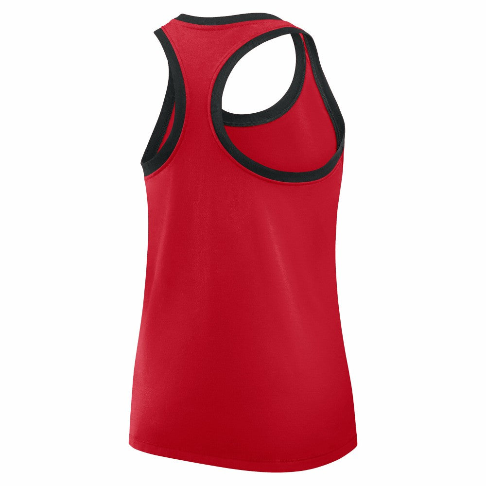 Red Cincinnati Reds Nike Women's Tri-Blend Dri-FIT Racerback Tank Top