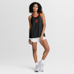Black Baltimore Orioles Nike Women's Tri-Blend Dri-FIT Racerback Tank Top