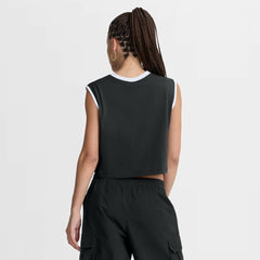 Black Los Angeles Dodgers Nike Women's Primetime Loose Dri-FIT Cropped Tank Top