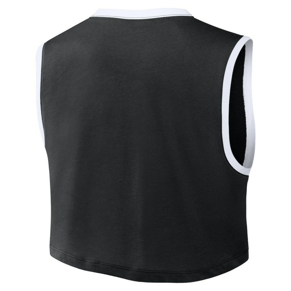 Black Los Angeles Dodgers Nike Women's Primetime Loose Dri-FIT Cropped Tank Top