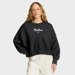 Black Philadelphia Phillies Nike Women's Oversized Primetime Sweatshirt