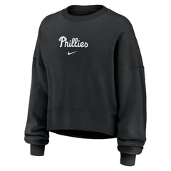 Black Philadelphia Phillies Nike Women's Oversized Primetime Sweatshirt