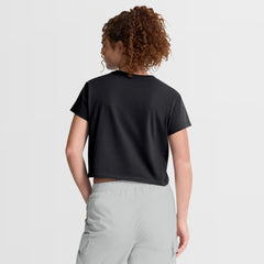 Black Los Angeles Dodgers Nike Women's Mod Cropped T-Shirt