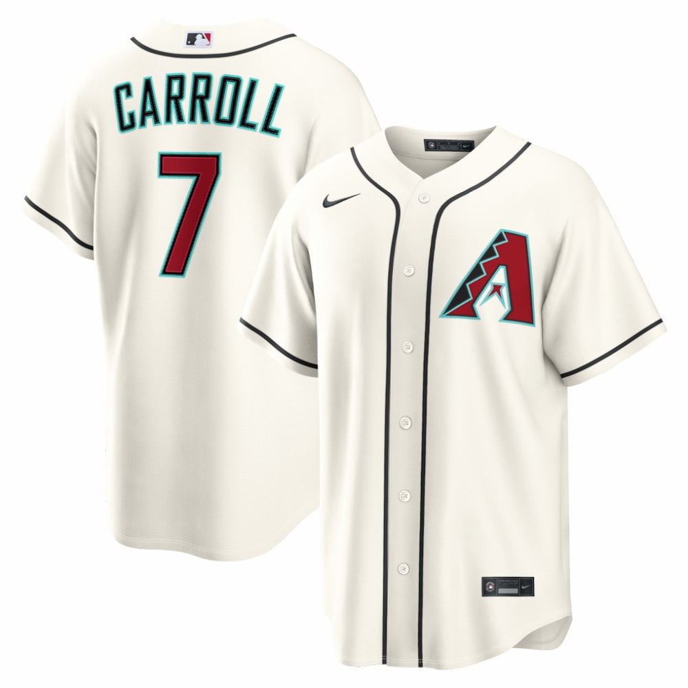 Cream Corbin Carroll Arizona Diamondbacks Nike Home Replica Jersey