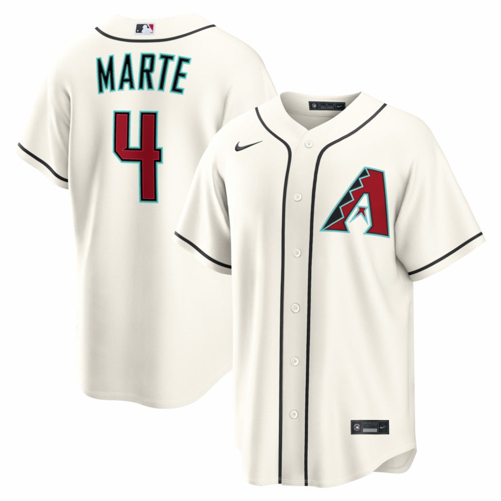 Cream Ketel Marte Arizona Diamondbacks Nike Home Replica Jersey