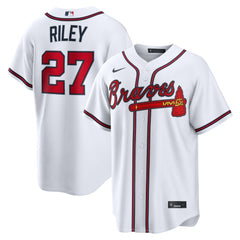 White Austin Riley Atlanta Braves Nike Home Replica Jersey