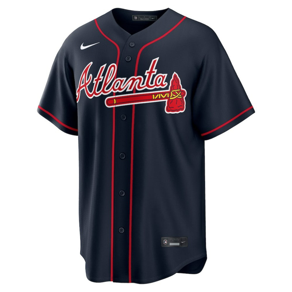 Navy Austin Riley Atlanta Braves Nike Alternate Replica Jersey