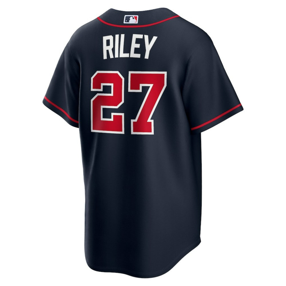 Navy Austin Riley Atlanta Braves Nike Alternate Replica Jersey