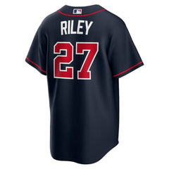 Navy Austin Riley Atlanta Braves Nike Alternate Replica Jersey