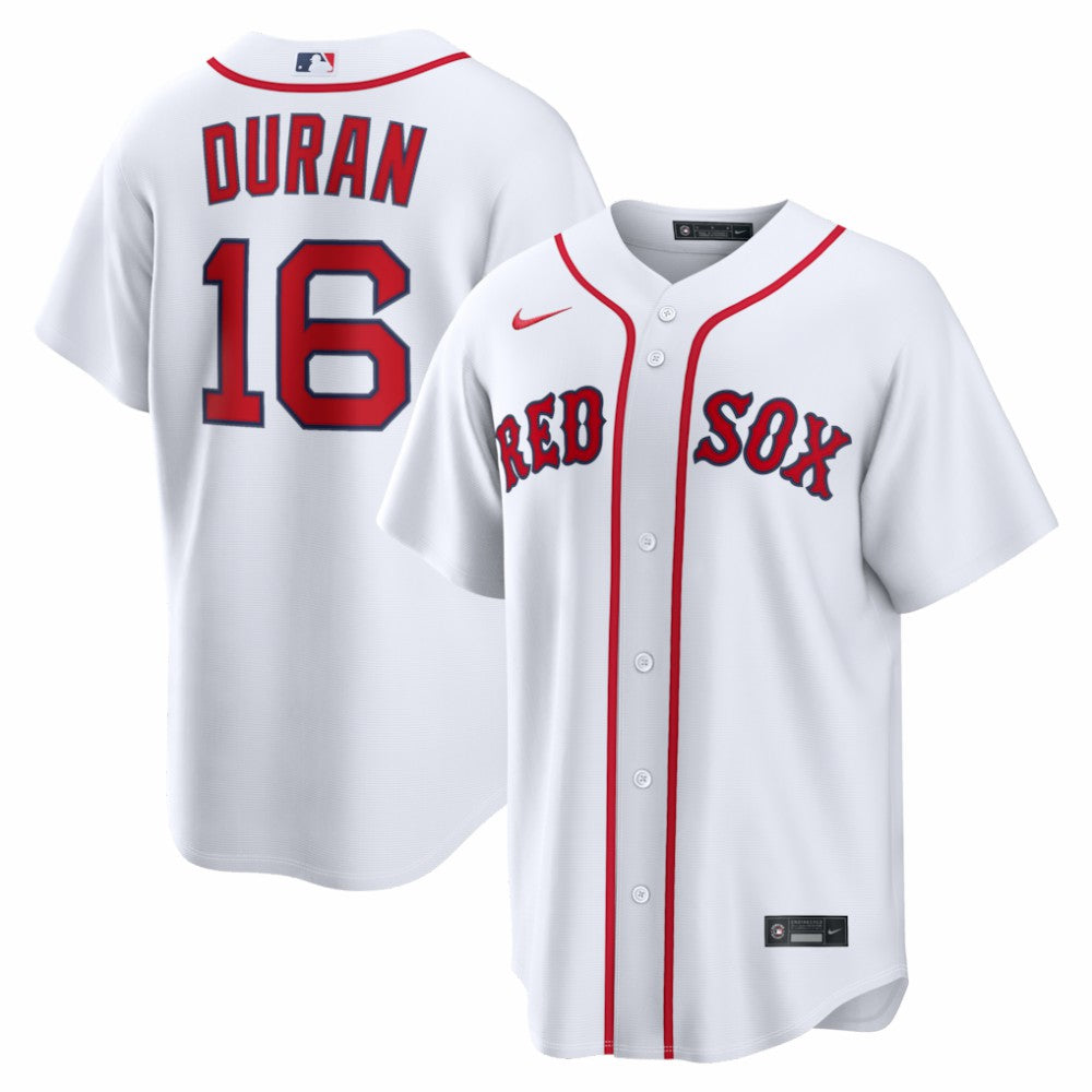 White Jarren Duran Boston Red Sox Nike Home Replica Jersey