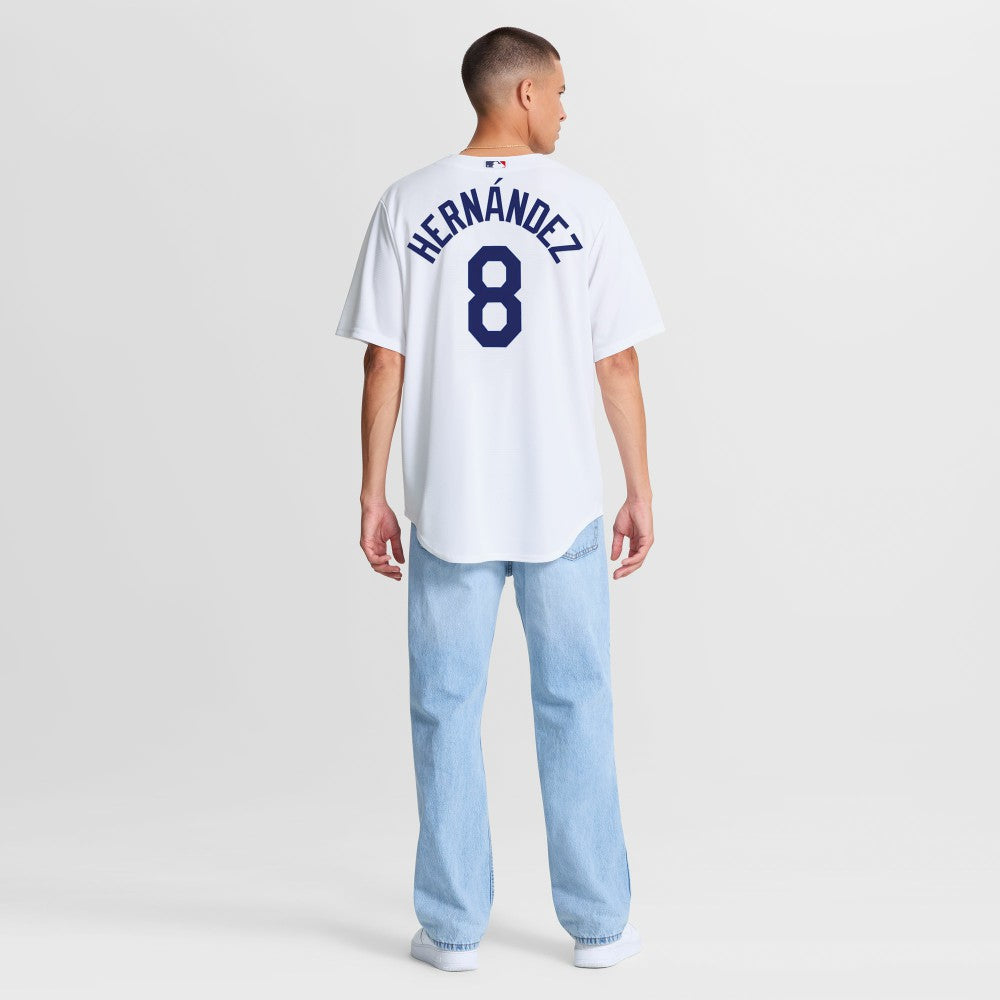 White Enrique Hernández Los Angeles Dodgers Nike Home Replica Jersey