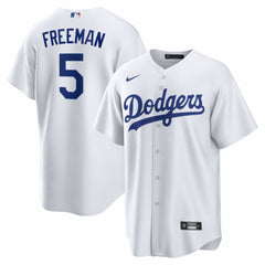 White Freddie Freeman Los Angeles Dodgers Nike Home Replica Jersey