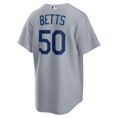 Gray Mookie Betts Los Angeles Dodgers Nike Road Replica Jersey