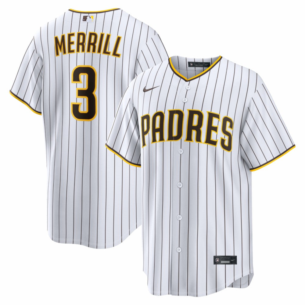 White Jackson Merrill San Diego Padres Nike Home Replica Player Jersey
