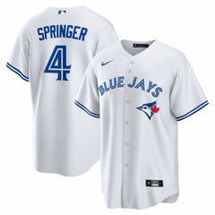 White George Springer Toronto Blue Jays Nike Home Replica Jersey