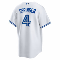 White George Springer Toronto Blue Jays Nike Home Replica Jersey