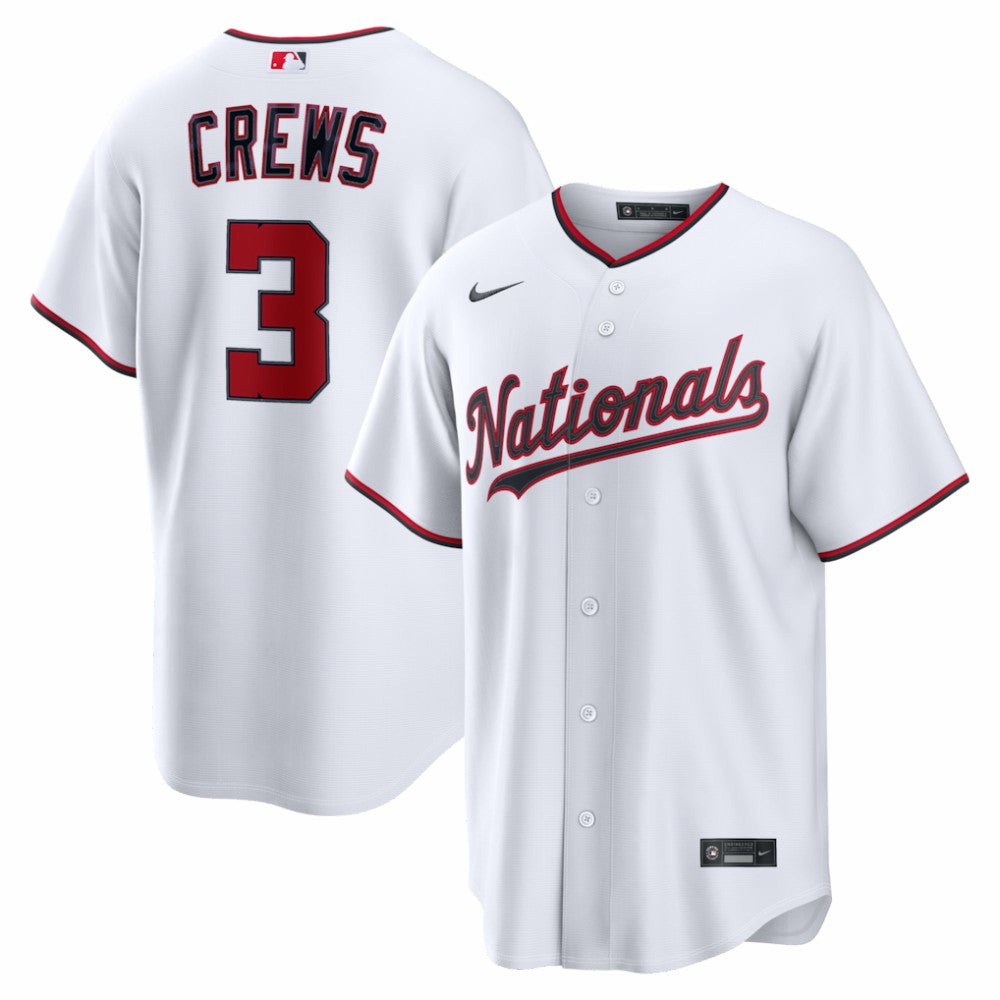 White Dylan Crews Washington Nationals Nike Home Replica Jersey