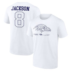 Lamar Jackson  Tonal Name & Number T-Shirt - Baltimore Ravens T-shirts