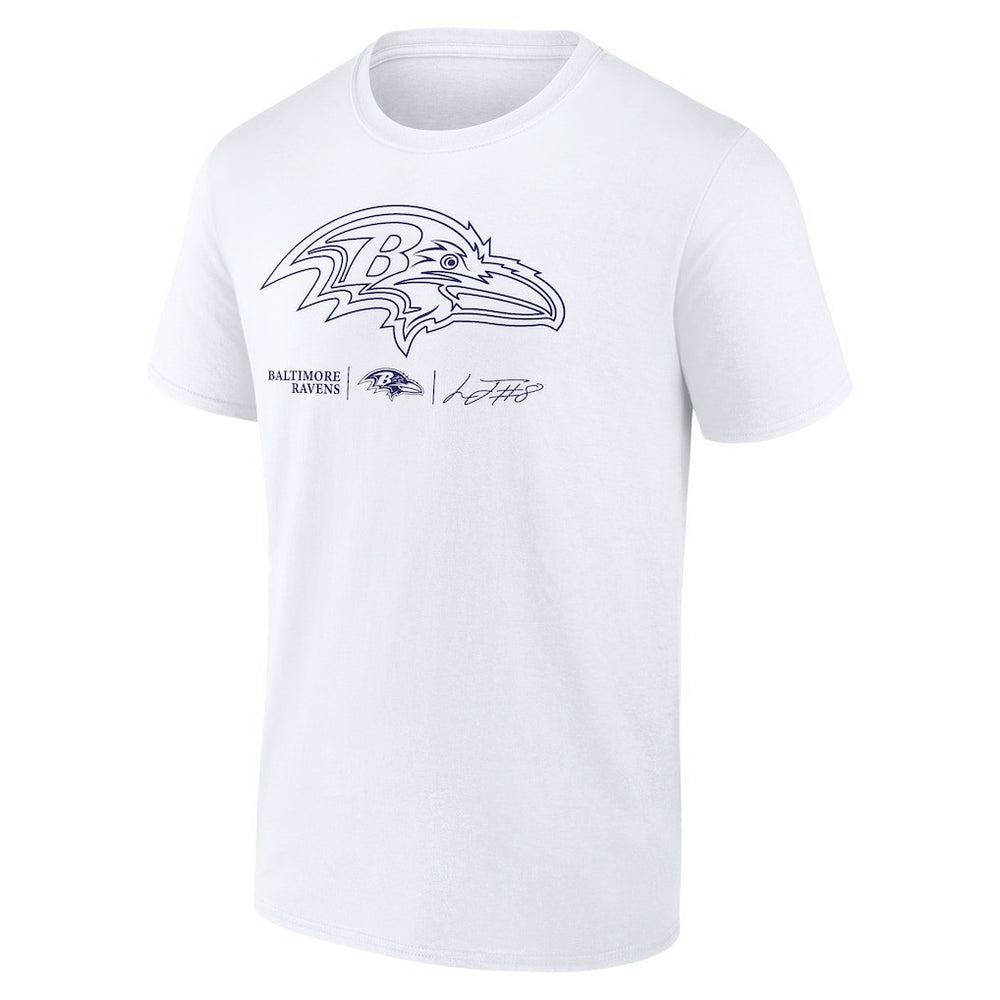 Lamar Jackson  Tonal Name & Number T-Shirt - Baltimore Ravens T-shirts