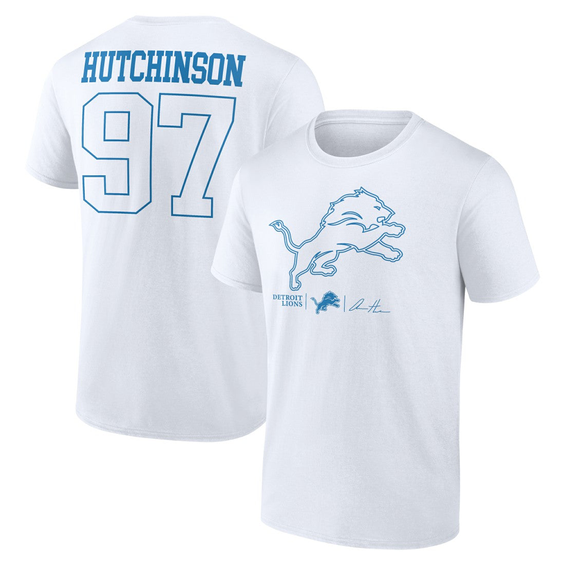Aidan Hutchinson  Tonal Name & Number T-Shirt - Detroit Lions T-shirts