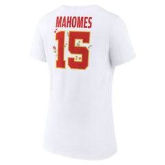 Patrick Mahomes  Women's Floral Name & Number V-Neck T-Shirt - Kansas City Chiefs T-shirts