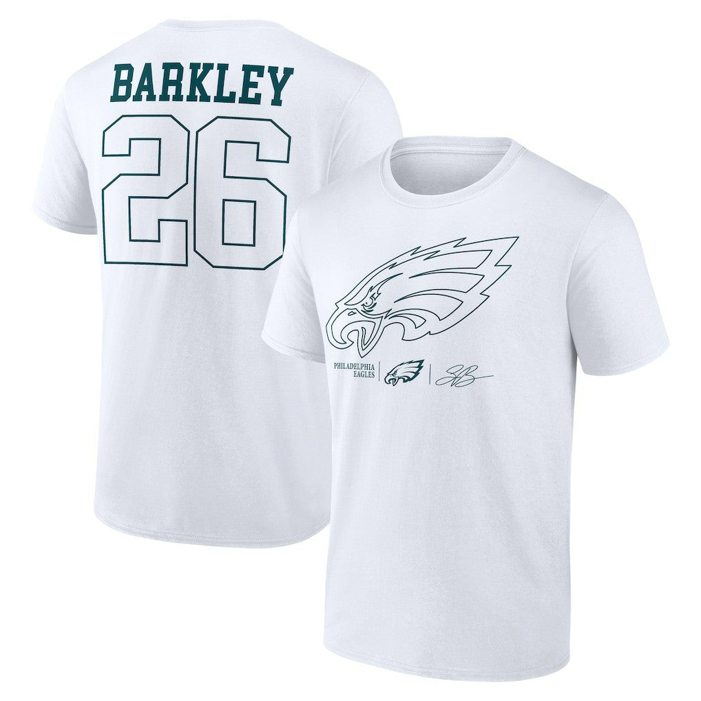 Saquon Barkley  Tonal Name & Number T-Shirt - Philadelphia Eagles T-shirts