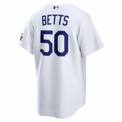 White Mookie Betts Los Angeles Dodgers Nike  Home Stadium Jersey
