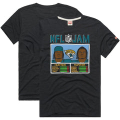 Travis Hunter  Homage Unisex NFL Jam Tri-Blend T-Shirt - Jacksonville Jaguars T-shirts