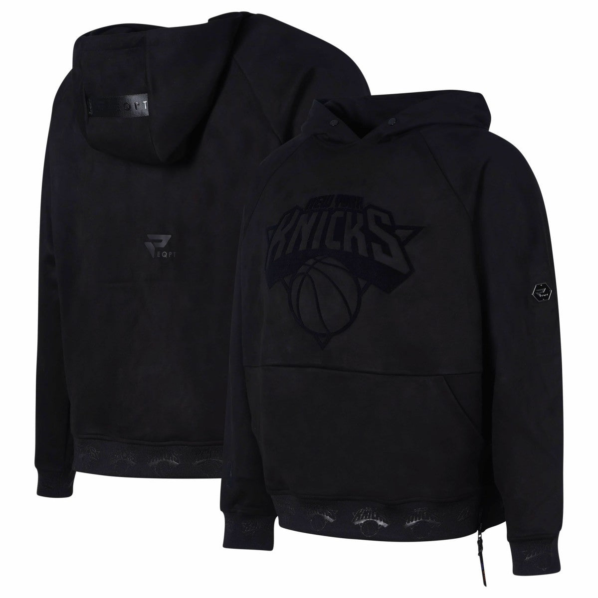 New York Knicks Protege Eco-Friendly Functional Suede Fashion Tonal Hoodie