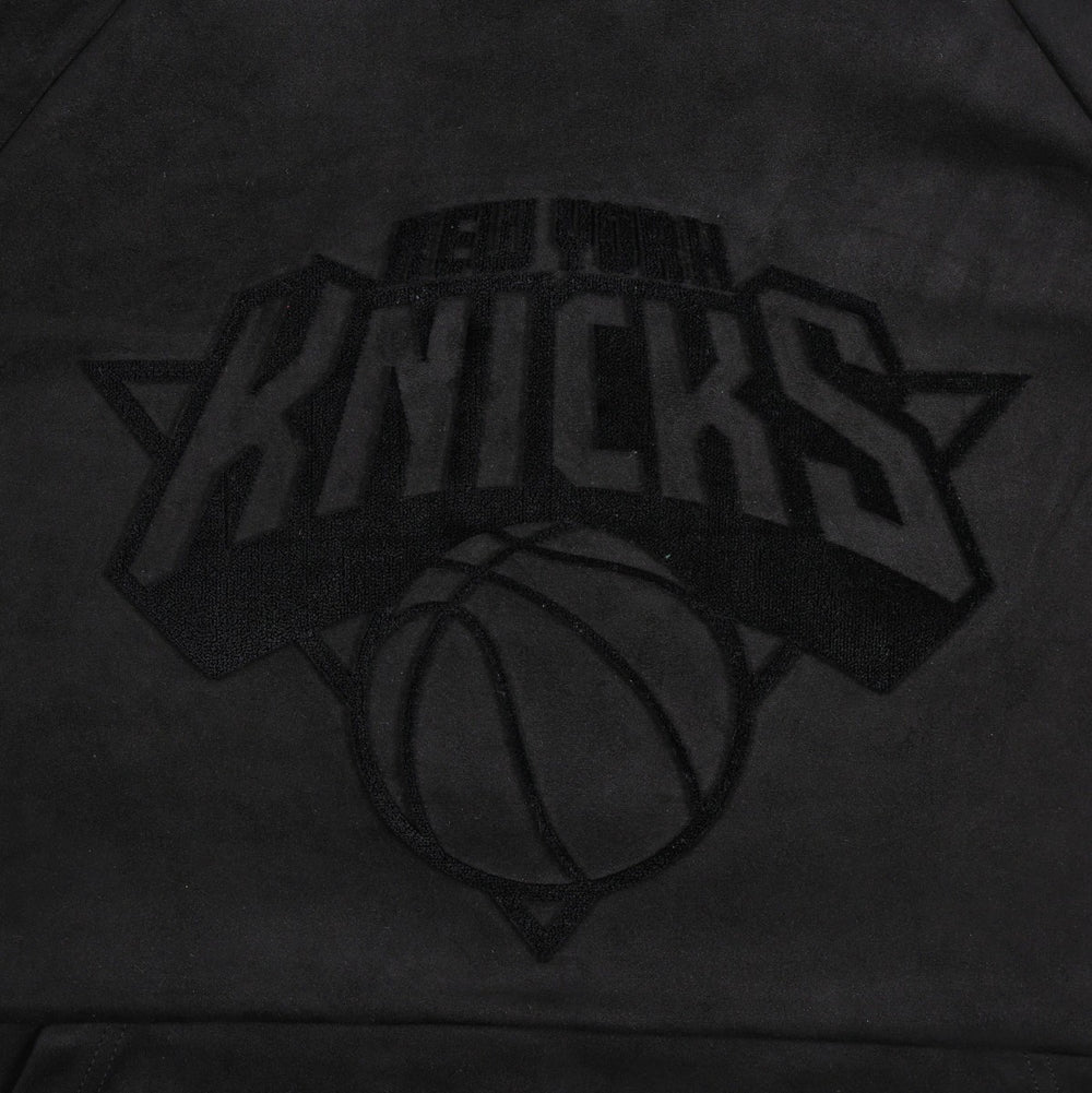 New York Knicks Protege Eco-Friendly Functional Suede Fashion Tonal Hoodie