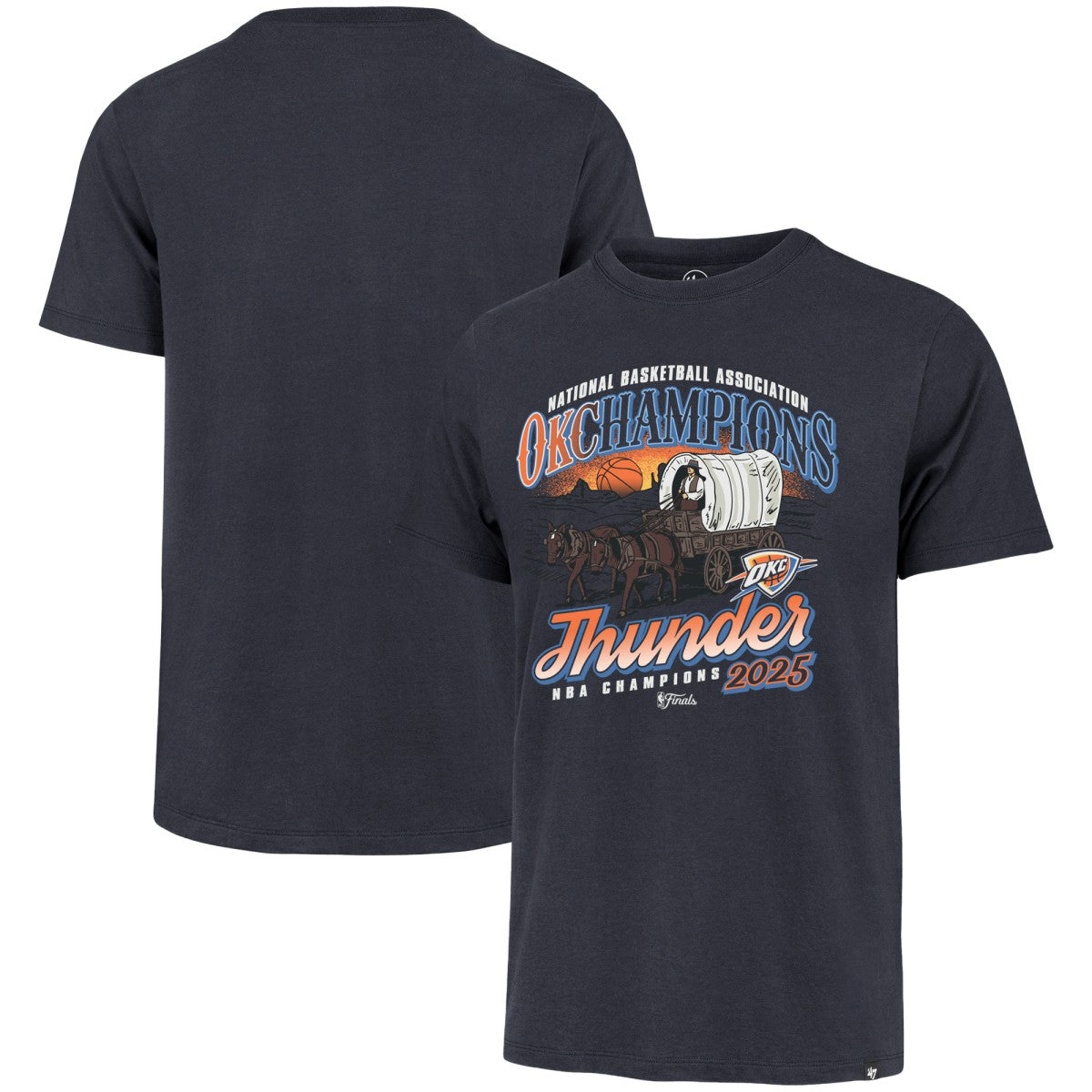 47 brand Oklahoma City Thunder '47 2025 NBA Finals Champions Hometown Local Franklin T-Shirt