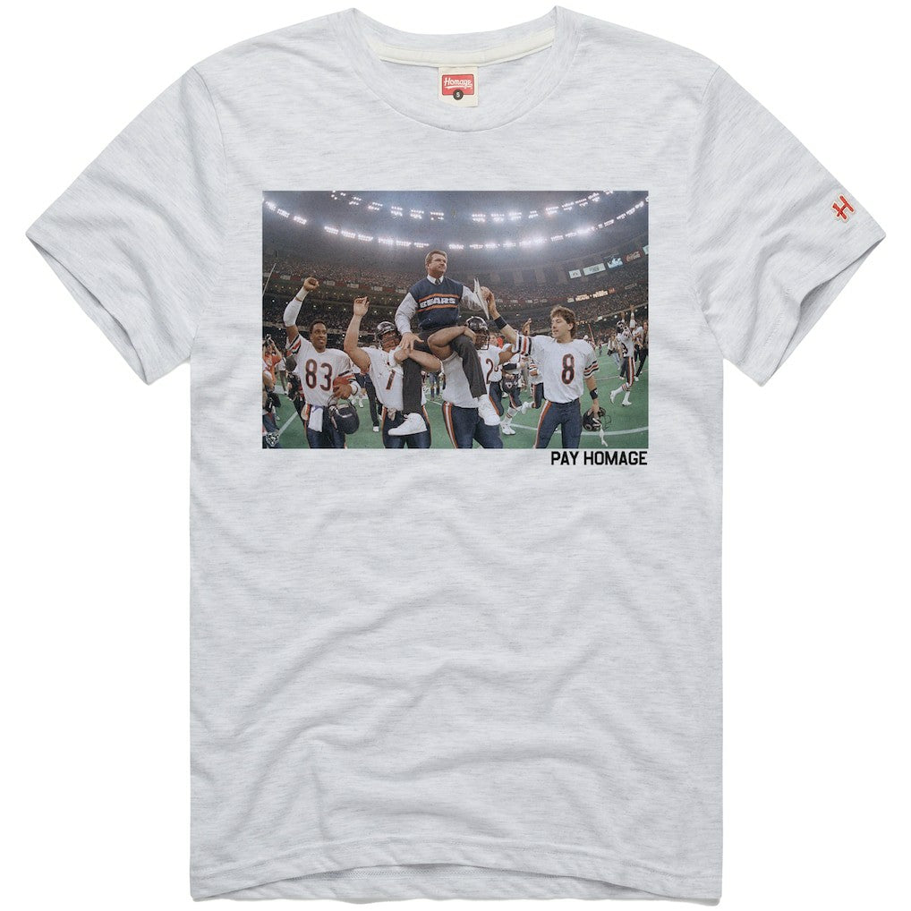 Mike Ditka  Homage Unisex Pay Homage Tri-Blend T-Shirt - Chicago Bears T-shirts