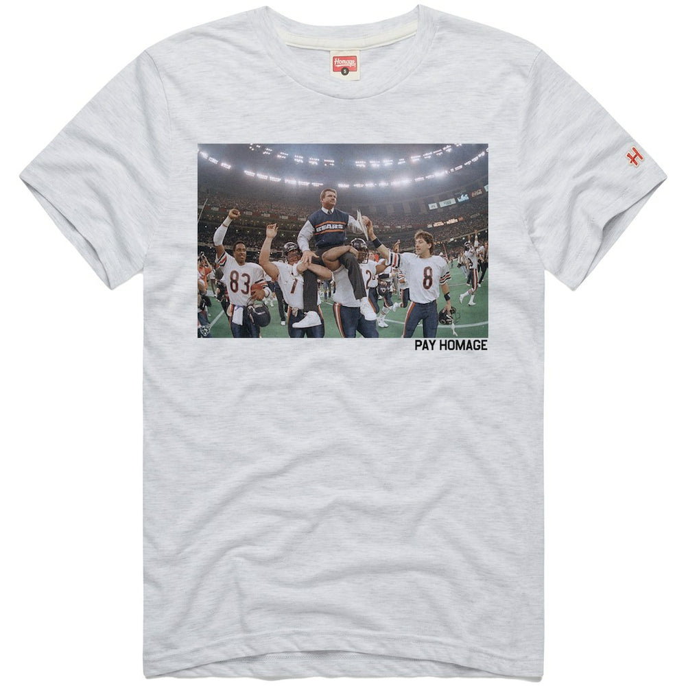 Mike Ditka  Homage Unisex Pay Homage Tri-Blend T-Shirt - Chicago Bears T-shirts