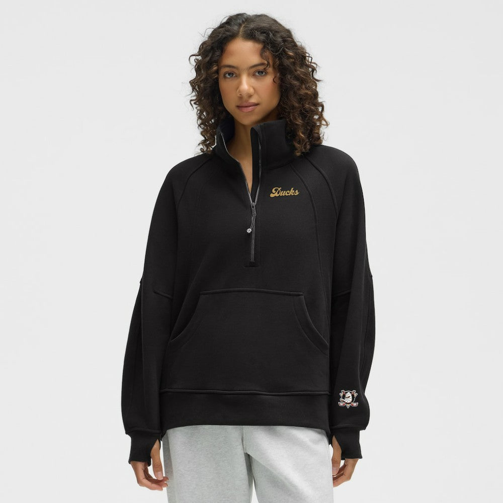 NHL Anaheim Ducks lululemon Women's Long Scuba Oversized Half-Zip Funnel Neck