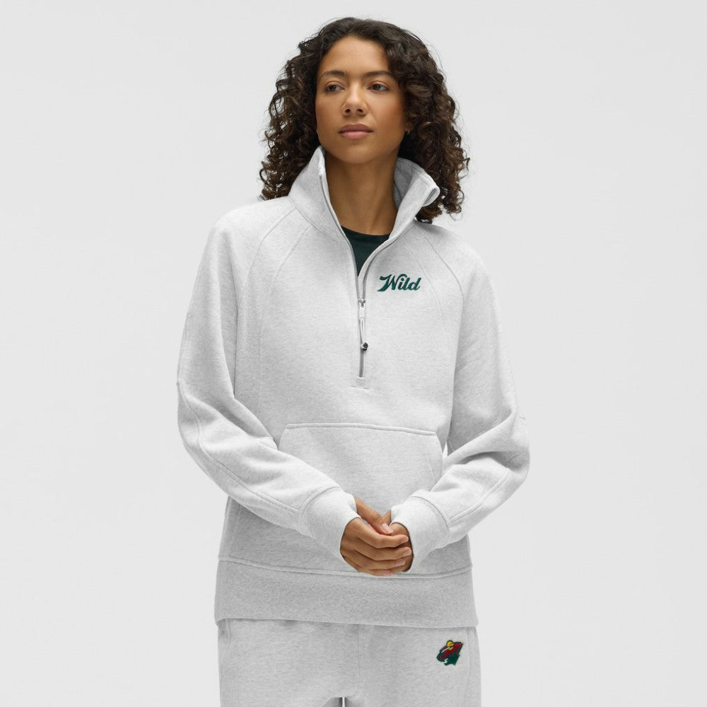 NHL Minnesota Wild lululemon Women's Long Scuba Oversized Half-Zip Funnel Neck