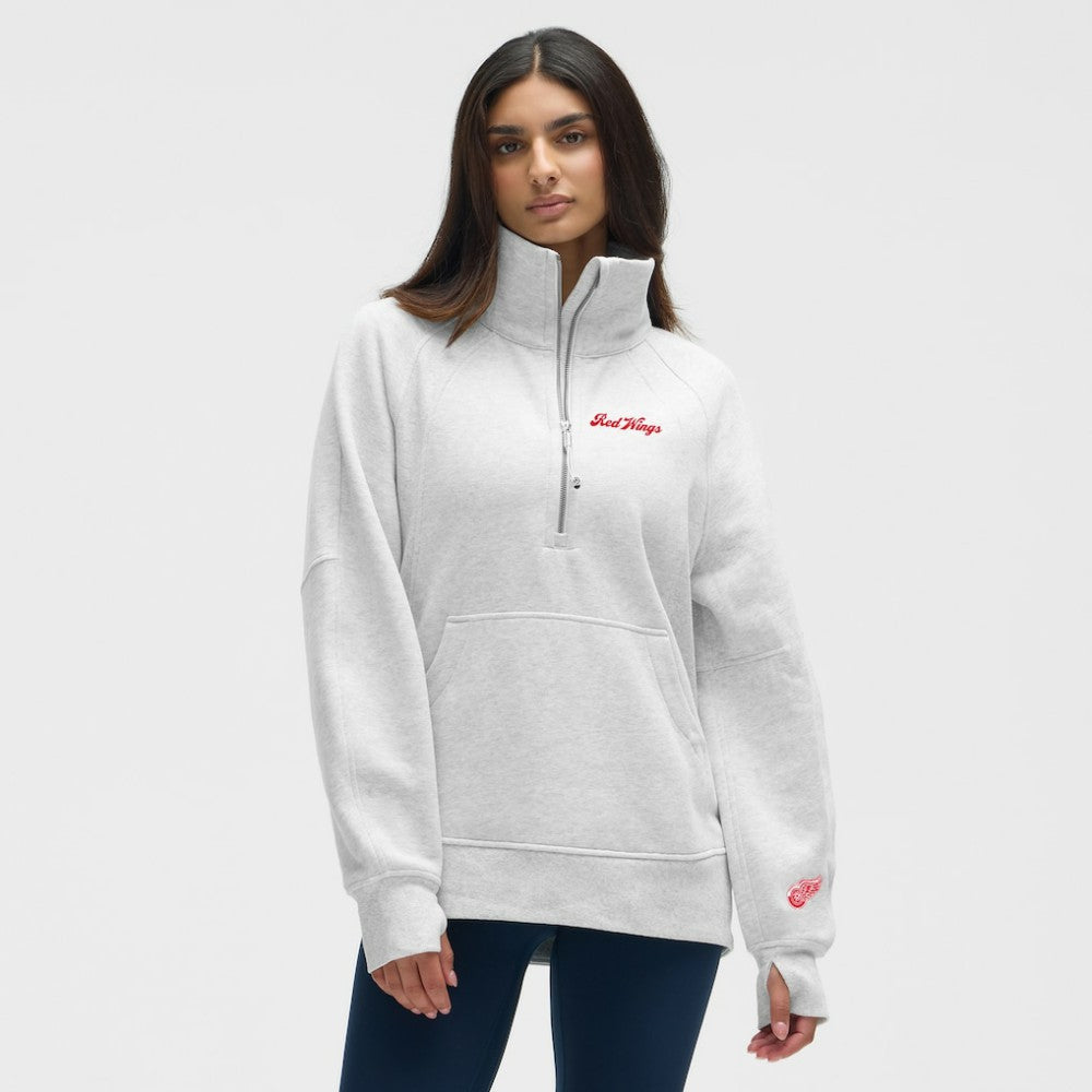 NHL Detroit Red Wings lululemon Women's Long Scuba Oversized Half-Zip Funnel Neck