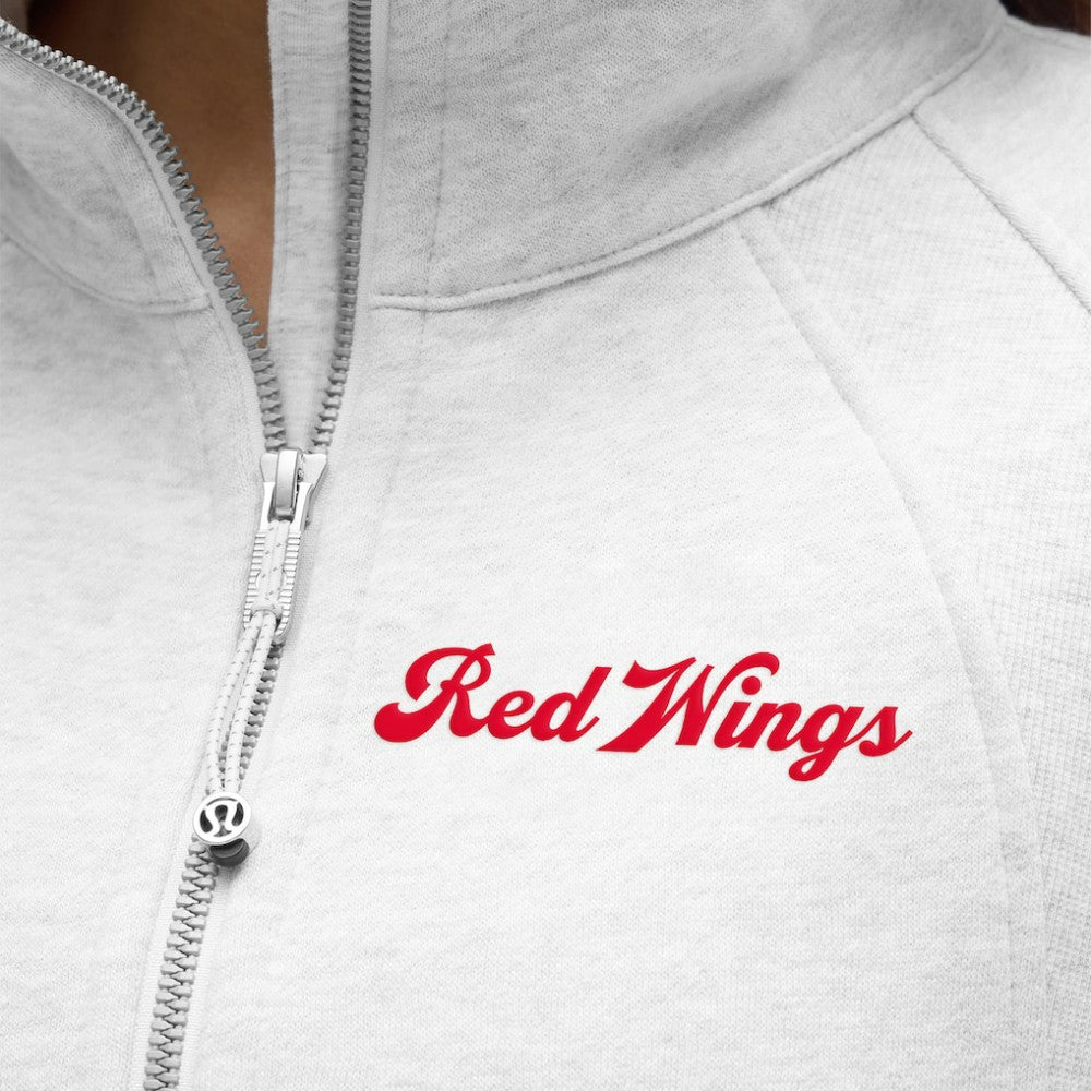 NHL Detroit Red Wings lululemon Women's Long Scuba Oversized Half-Zip Funnel Neck