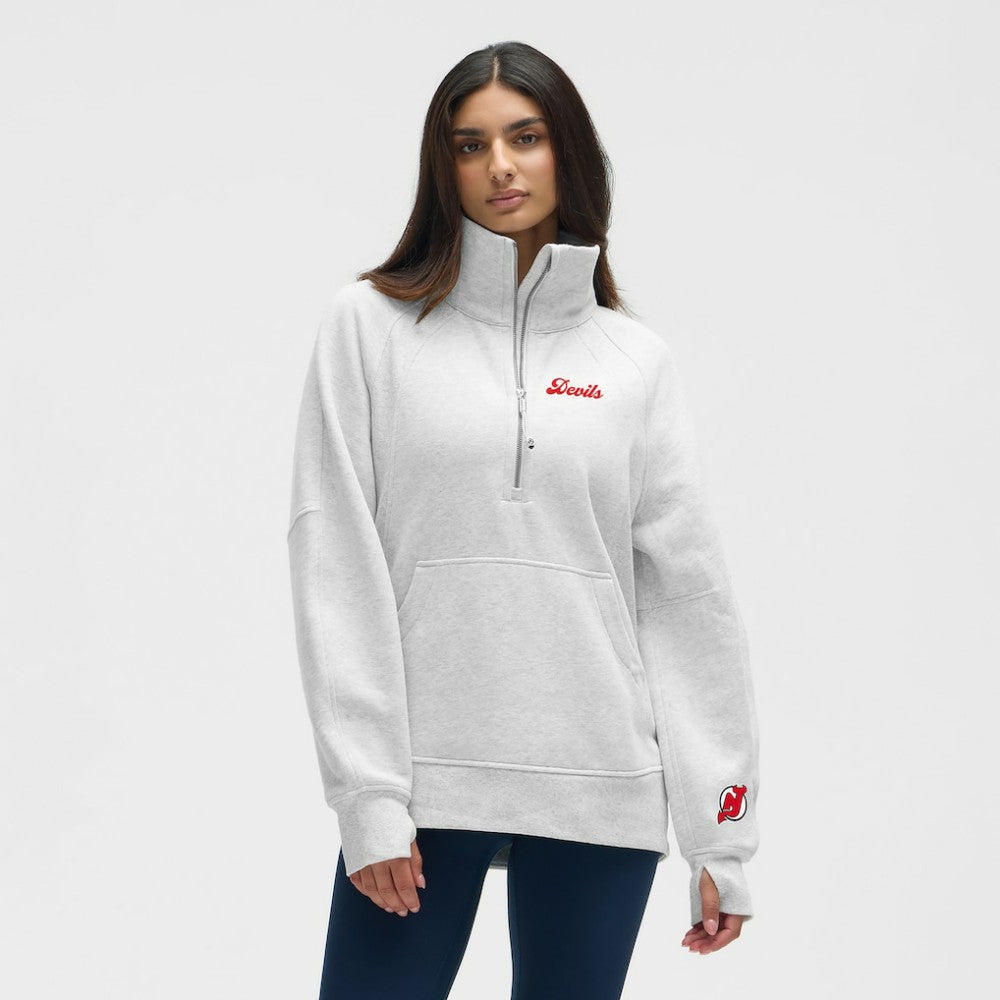 NHL New Jersey Devils lululemon Women's Long Scuba Oversized Half-Zip Funnel Neck