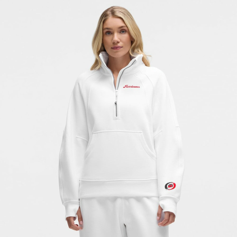 NHL Carolina Hurricanes lululemon Women's Long Scuba Oversized Half-Zip Funnel Neck