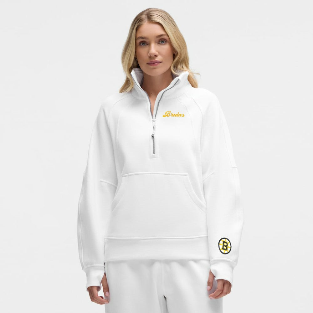 NHL Boston Bruins lululemon Women's Long Scuba Oversized Half-Zip Funnel Neck