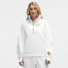 NHL Boston Bruins lululemon Women's Long Scuba Oversized Half-Zip Funnel Neck