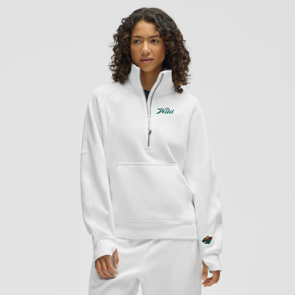 NHL Minnesota Wild lululemon Women's Long Scuba Oversized Half-Zip Funnel Neck