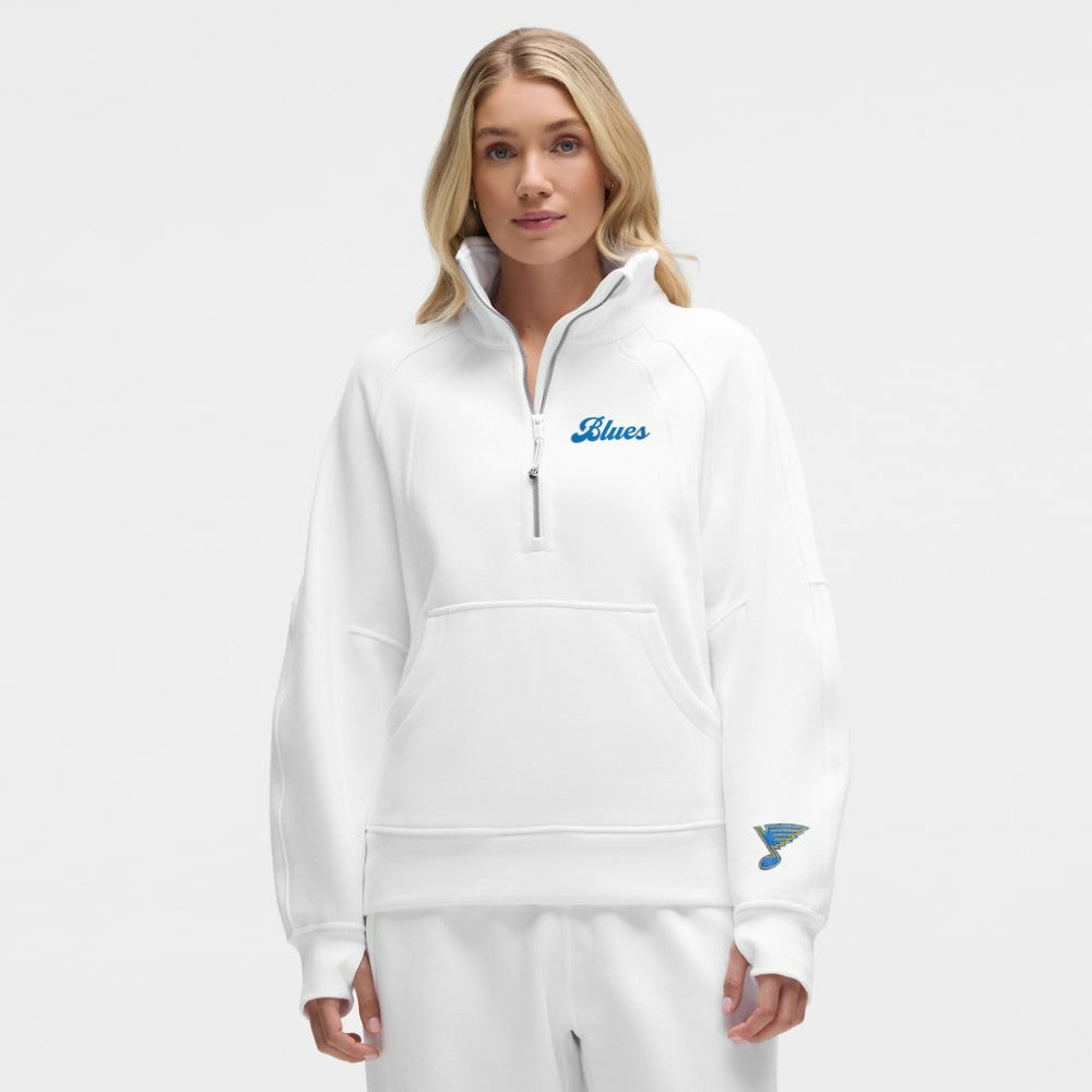 NHL St. Louis Blues lululemon Women's Long Scuba Oversized Half-Zip Funnel Neck