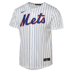 White Francisco Lindor New York Mets Nike Youth Home Replica Player Jersey