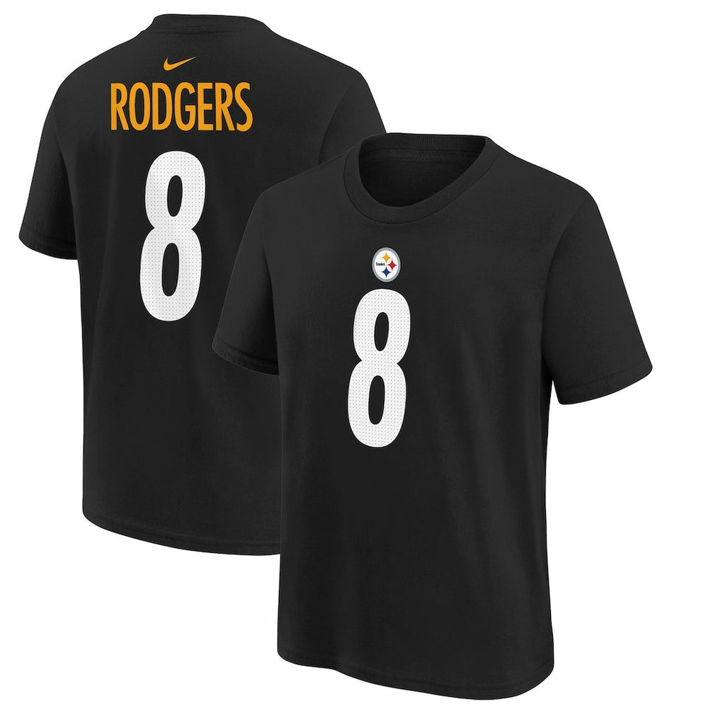 Aaron Rodgers  Youth Player Name & Number T-Shirt - Pittsburgh Steelers T-shirts