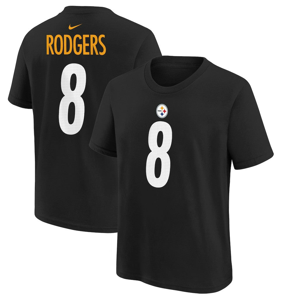 Aaron Rodgers  Youth Player Name & Number T-Shirt - Pittsburgh Steelers T-shirts