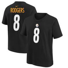Aaron Rodgers  Youth Player Name & Number T-Shirt - Pittsburgh Steelers T-shirts