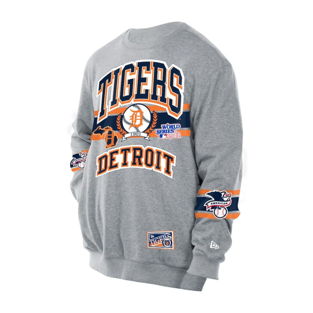 Gray Detroit Tigers New Era Sport Classics Sweatshirt